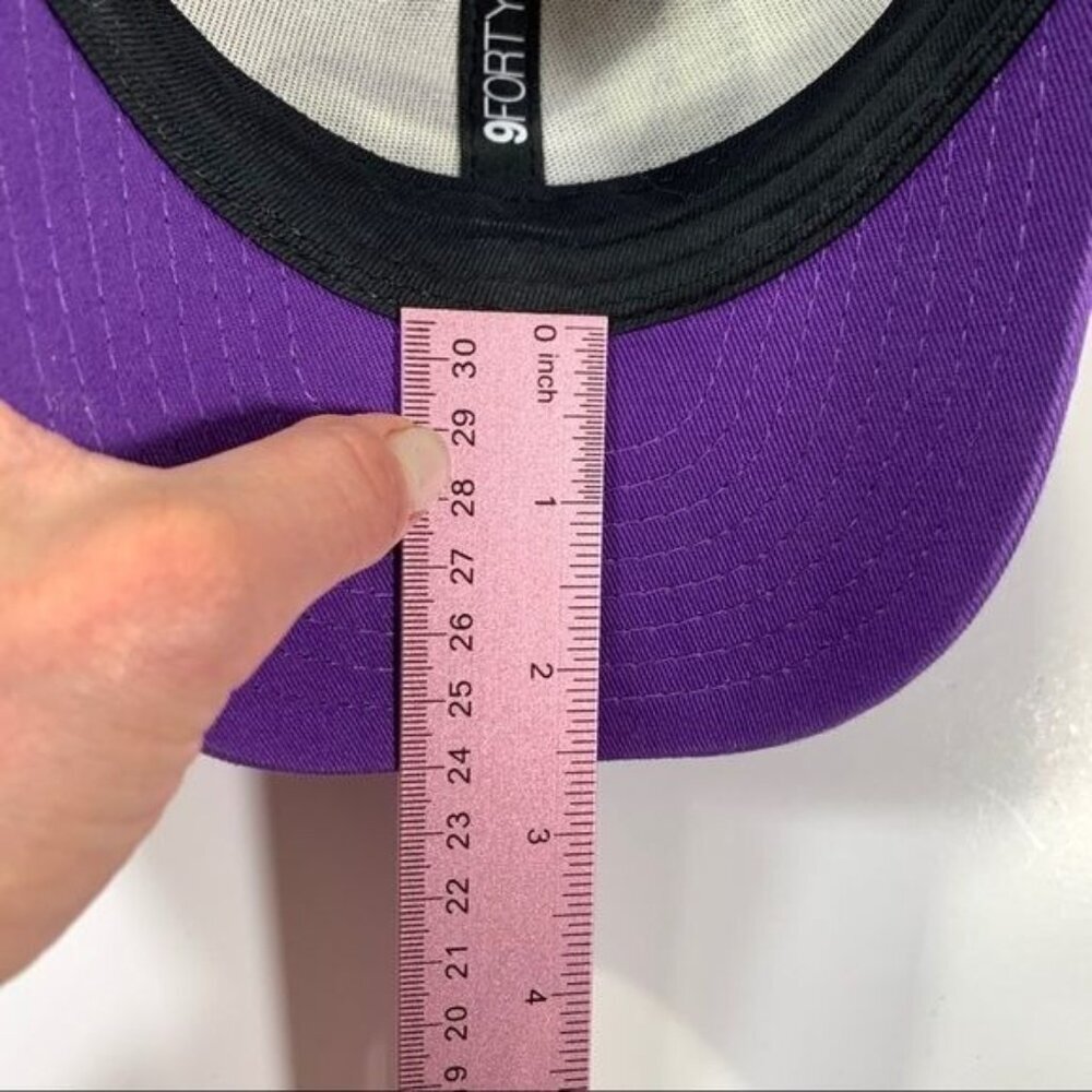 Colorado Rockies Baseball Hat Purple White Iridescent Brim Size Girls Youth - Picture 11 of 11
